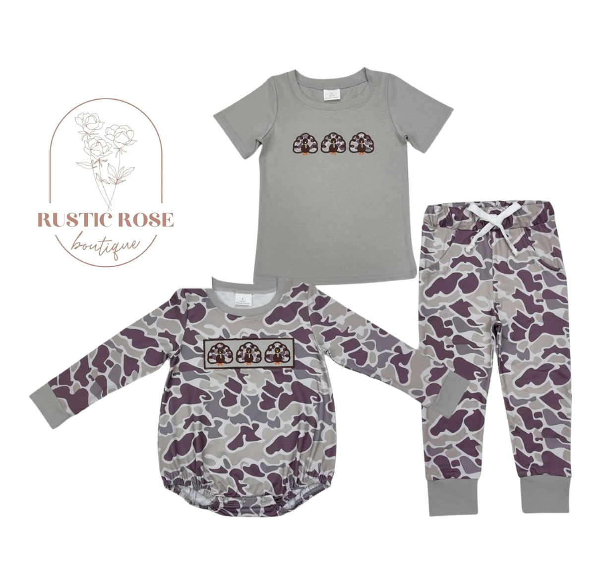 Camo turkey bubble/set *PREORDER - closing 9/27 ETA 3 weeks*