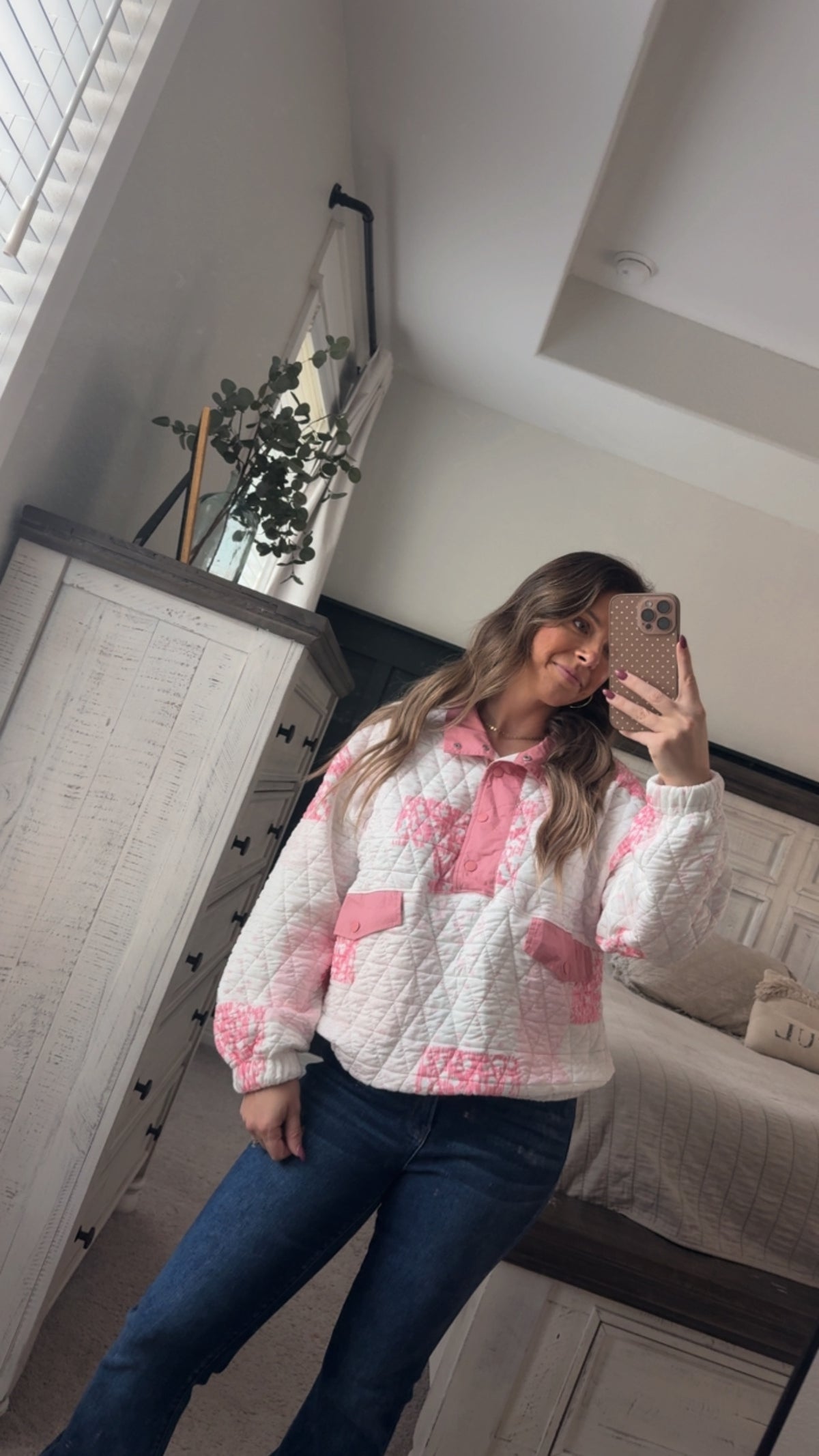 Quilted pullover