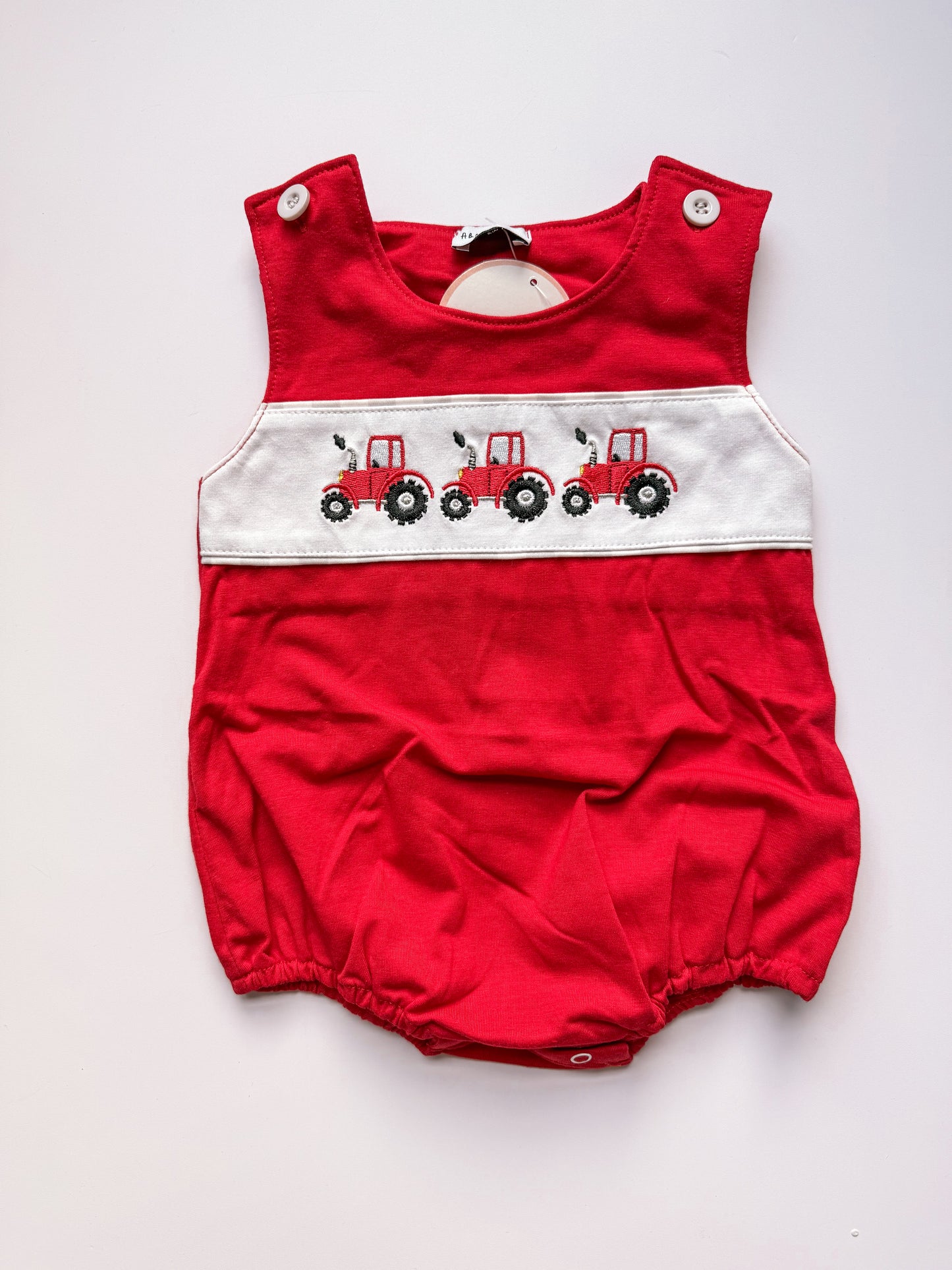 Red tractor bubble