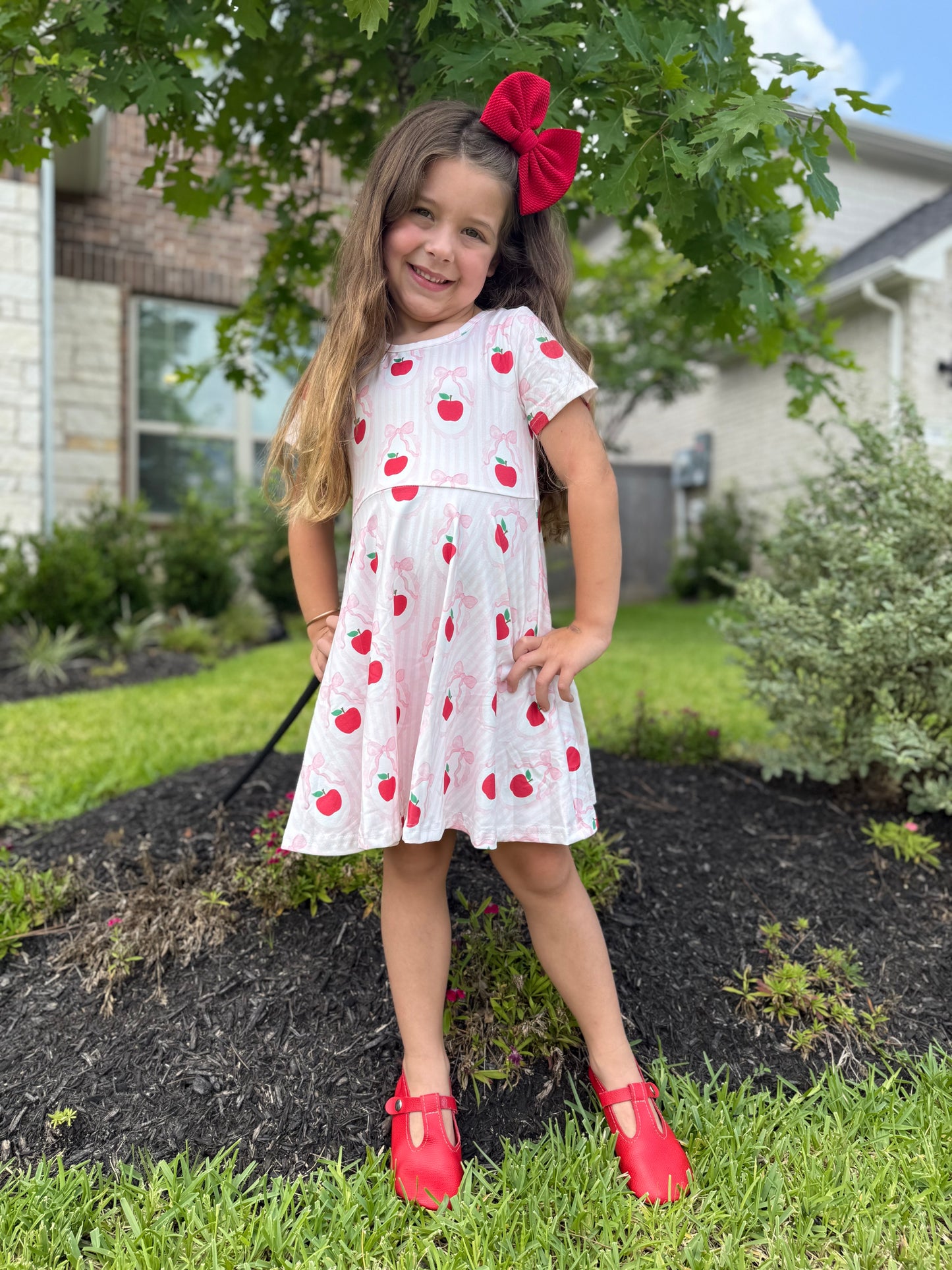 Apple coquette dress