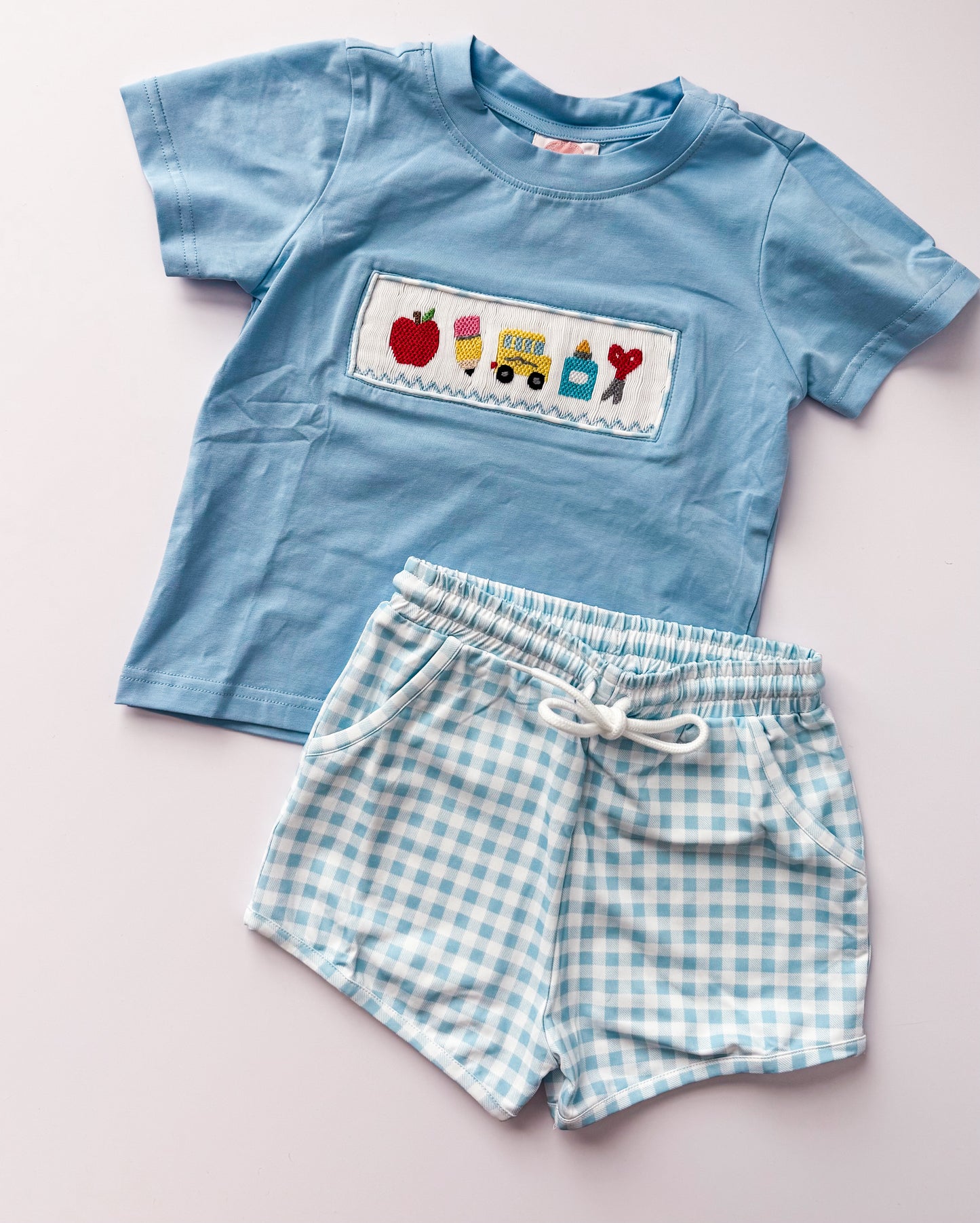 First day blues smocked