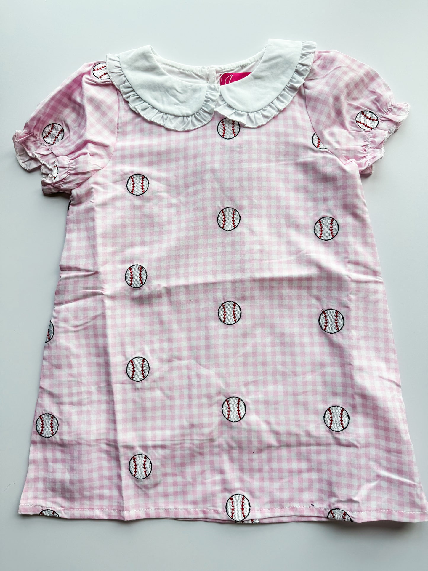 Pink baseball dress