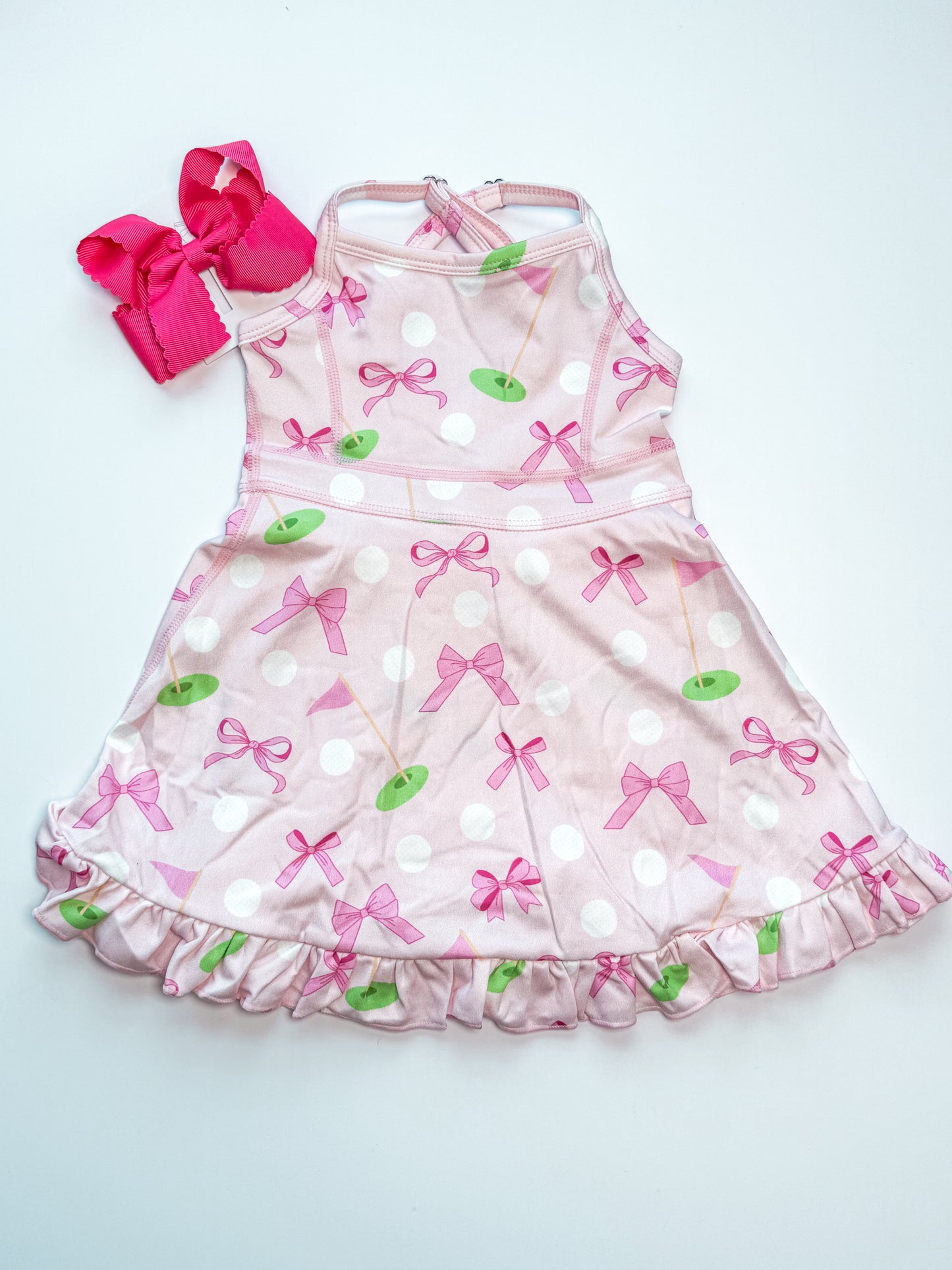 Pink golf dress