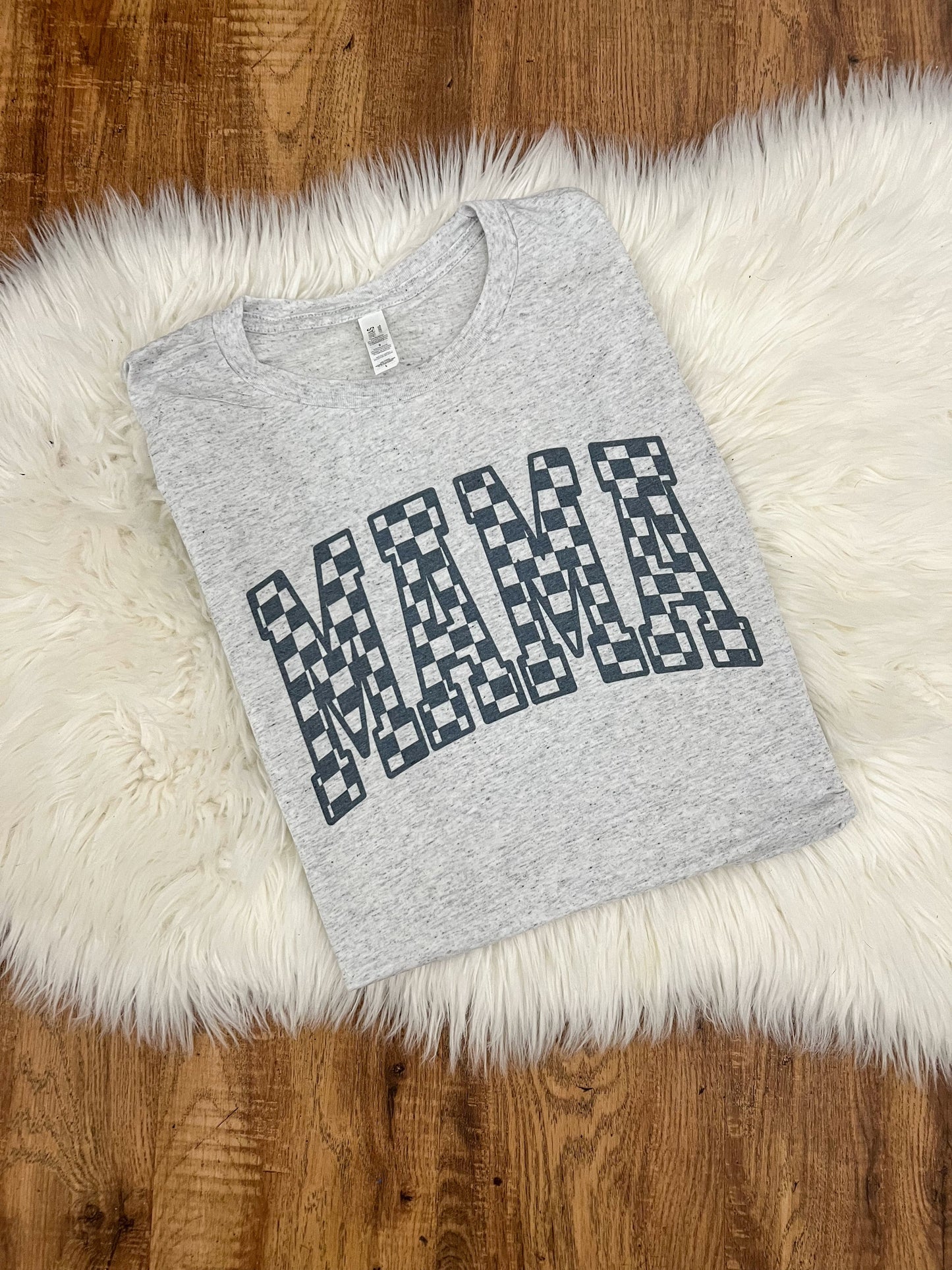 Mama checkered tee