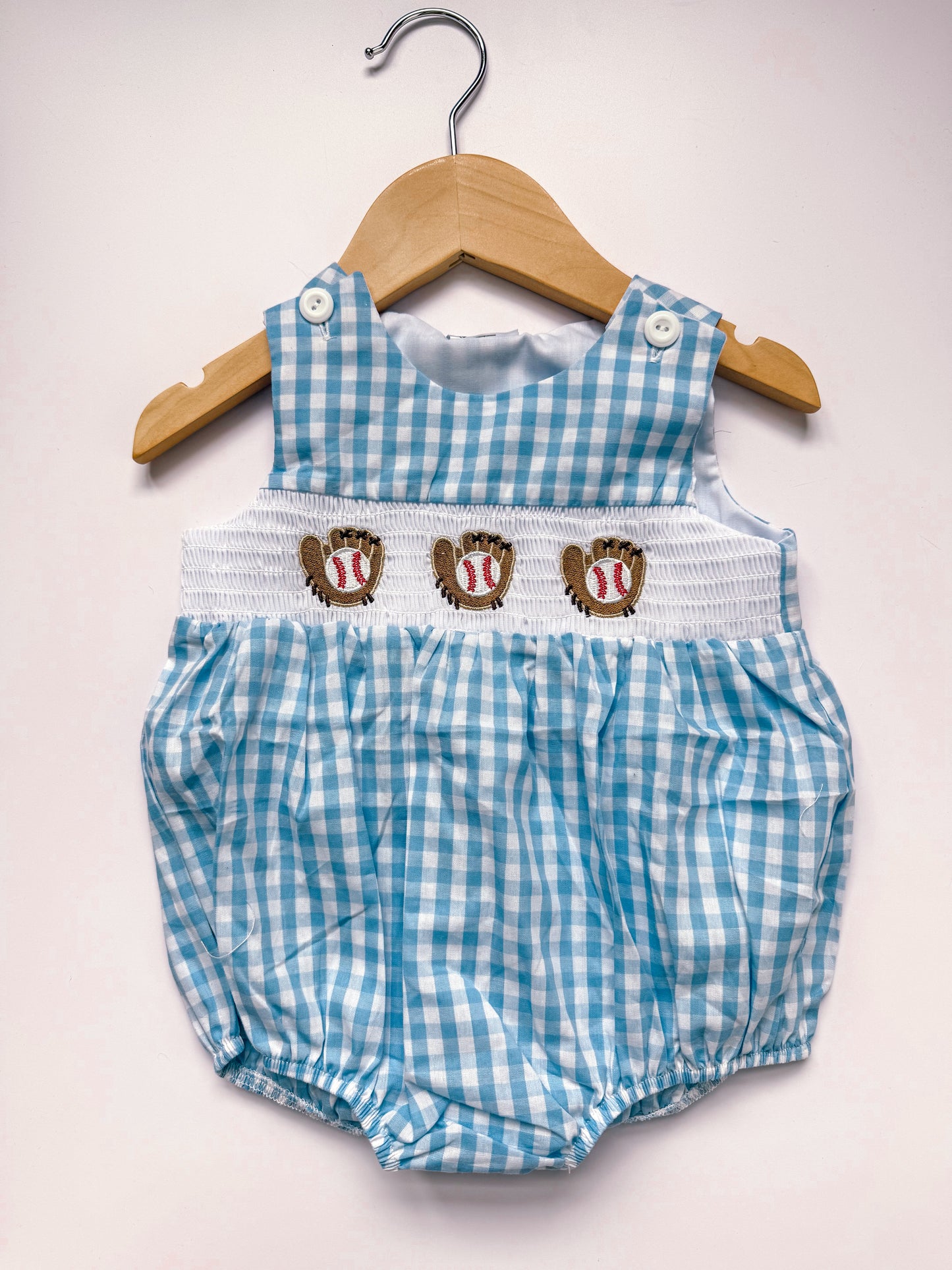 Plaid baseball bubble (A3)