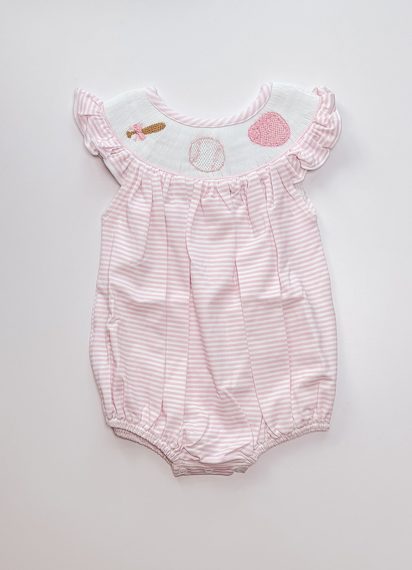 Smocked baseball bubble