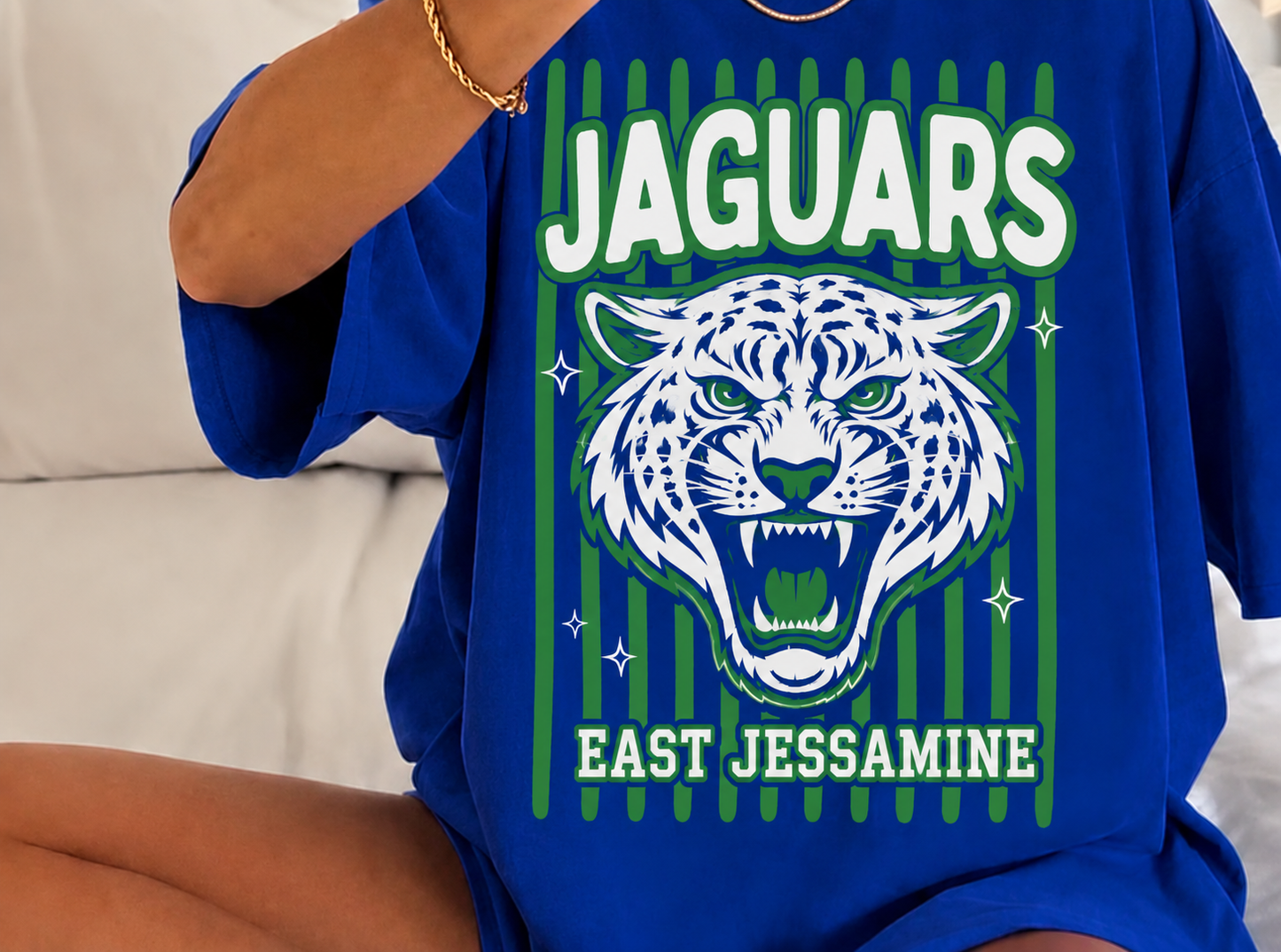 Jaguars mascot stripe