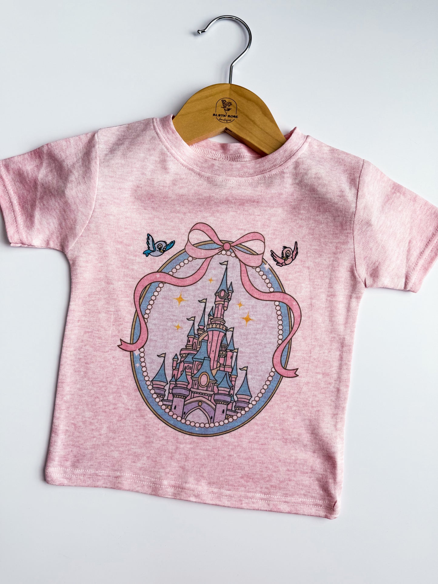 Pink castle tee