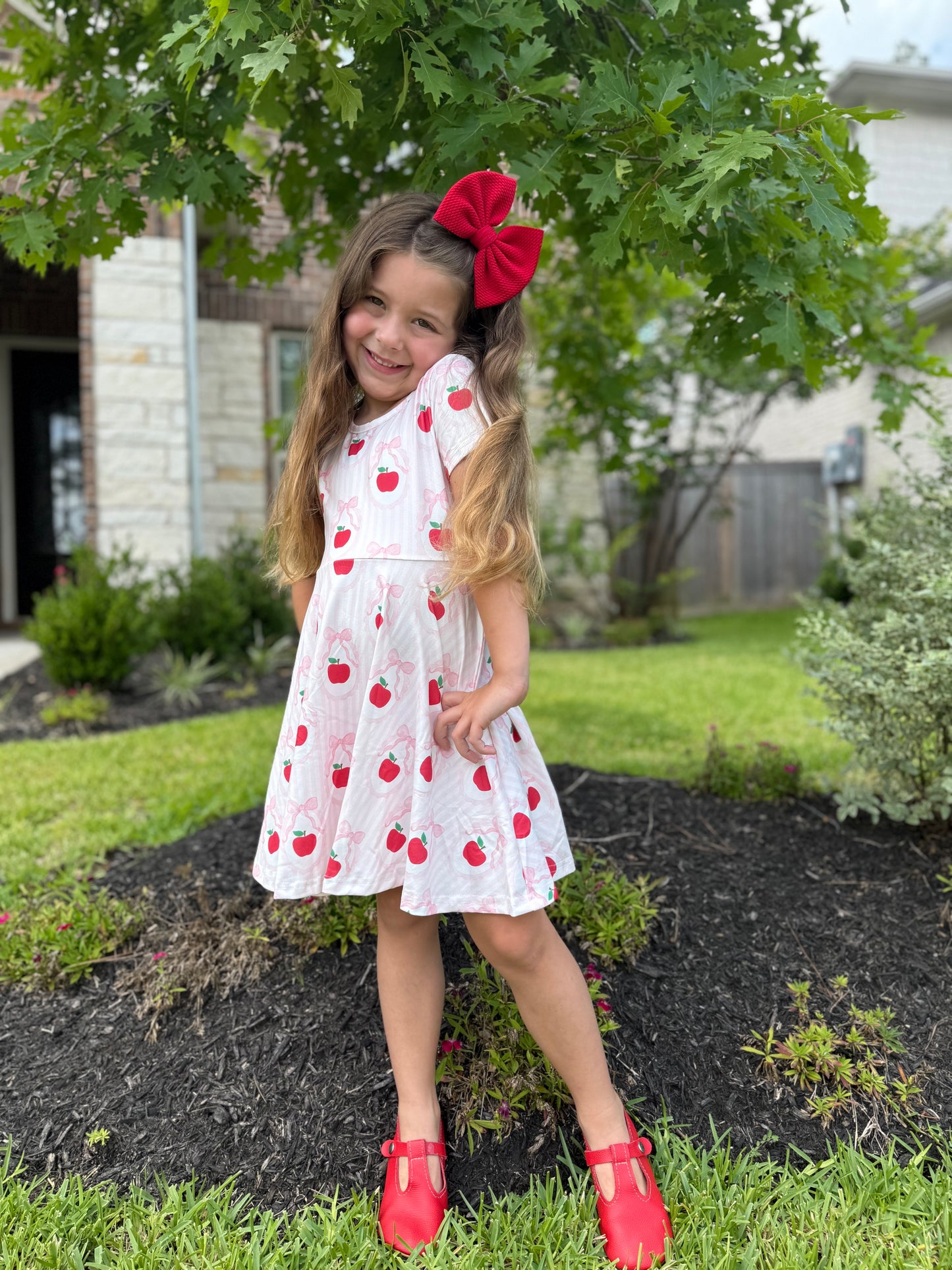Apple coquette dress