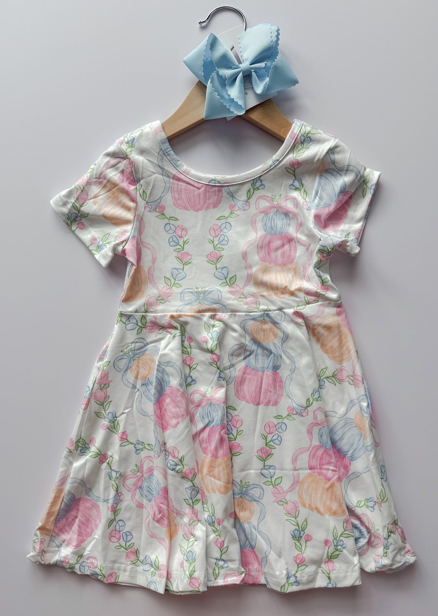 Pink pastel pumpkin dress
