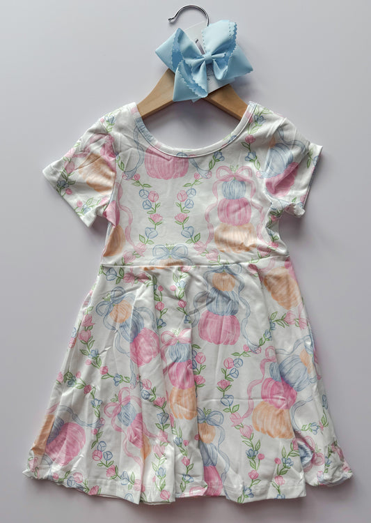 Pink pastel pumpkin dress