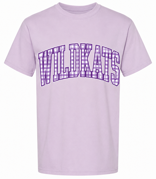 Wildkats gingham tee