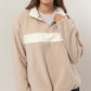 Fleece colorblock half zip