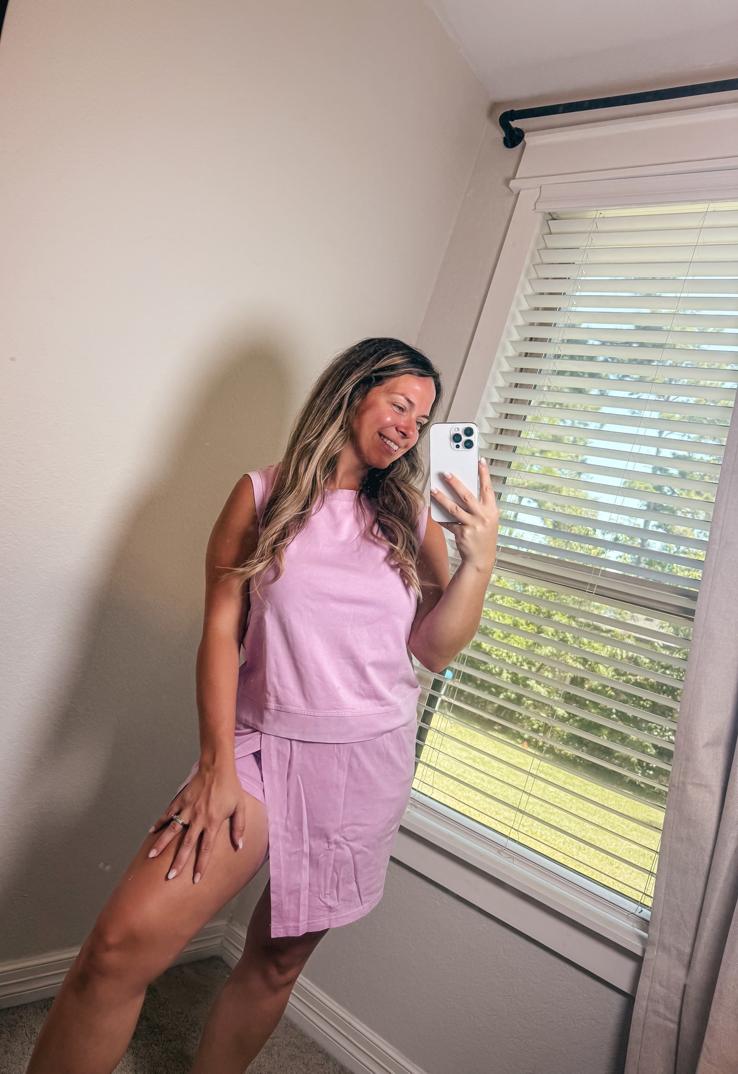 Purple skort set