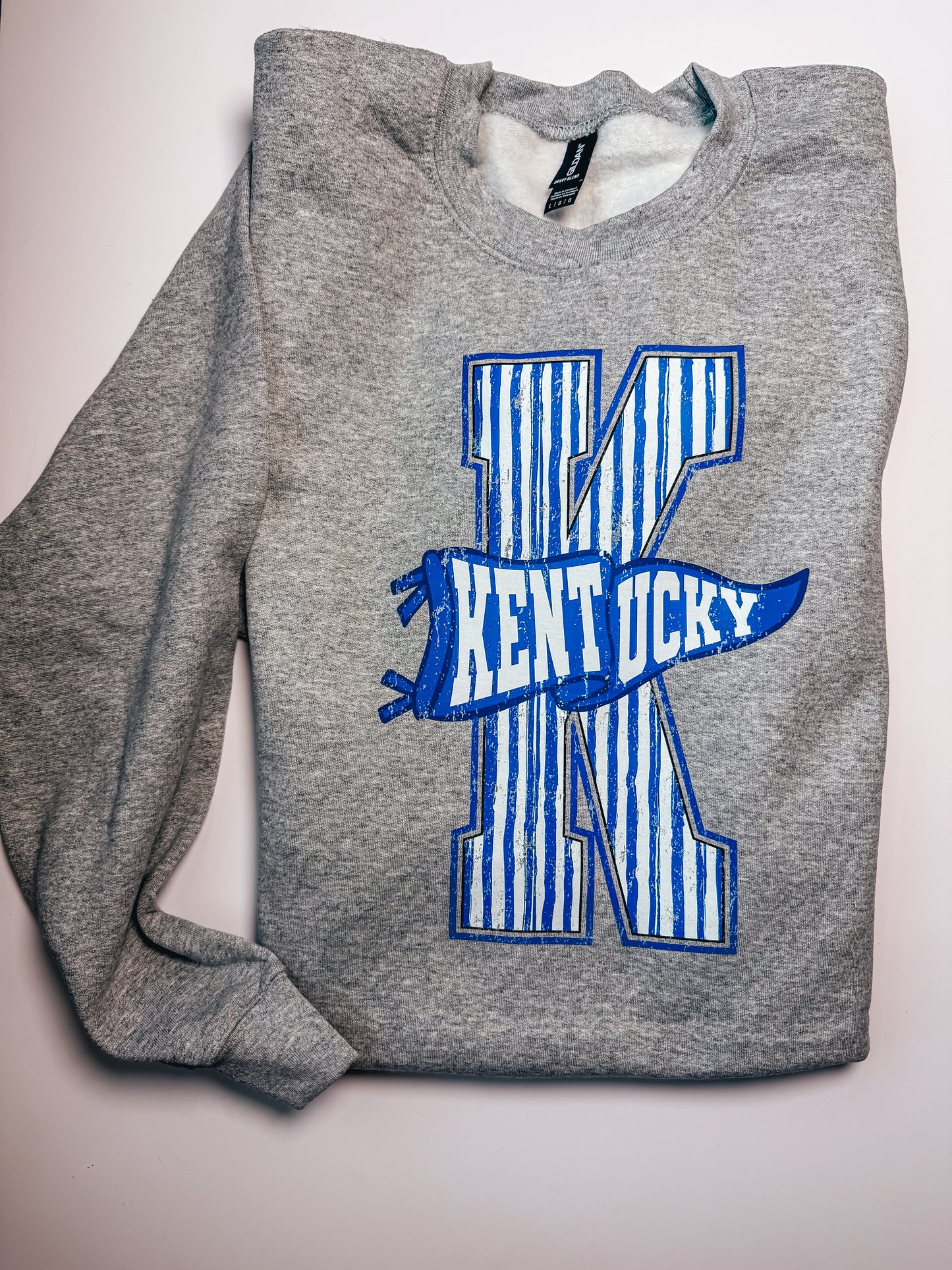 K stripe sweatshirt