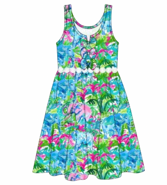 Tropical womens dress