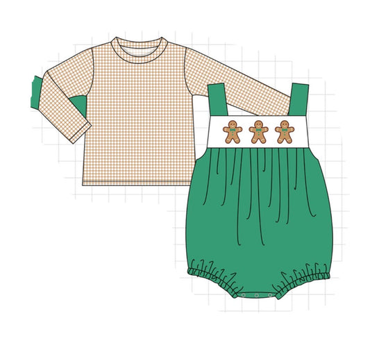 Green gingerbread 2pc set