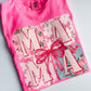Mama floral block tee