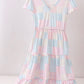 Patchwork womens dress