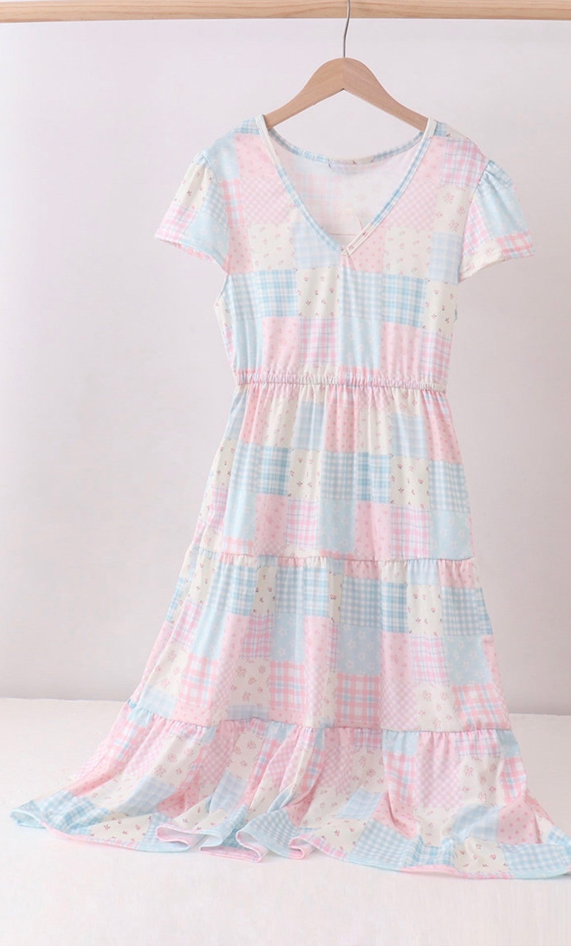 Patchwork womens dress