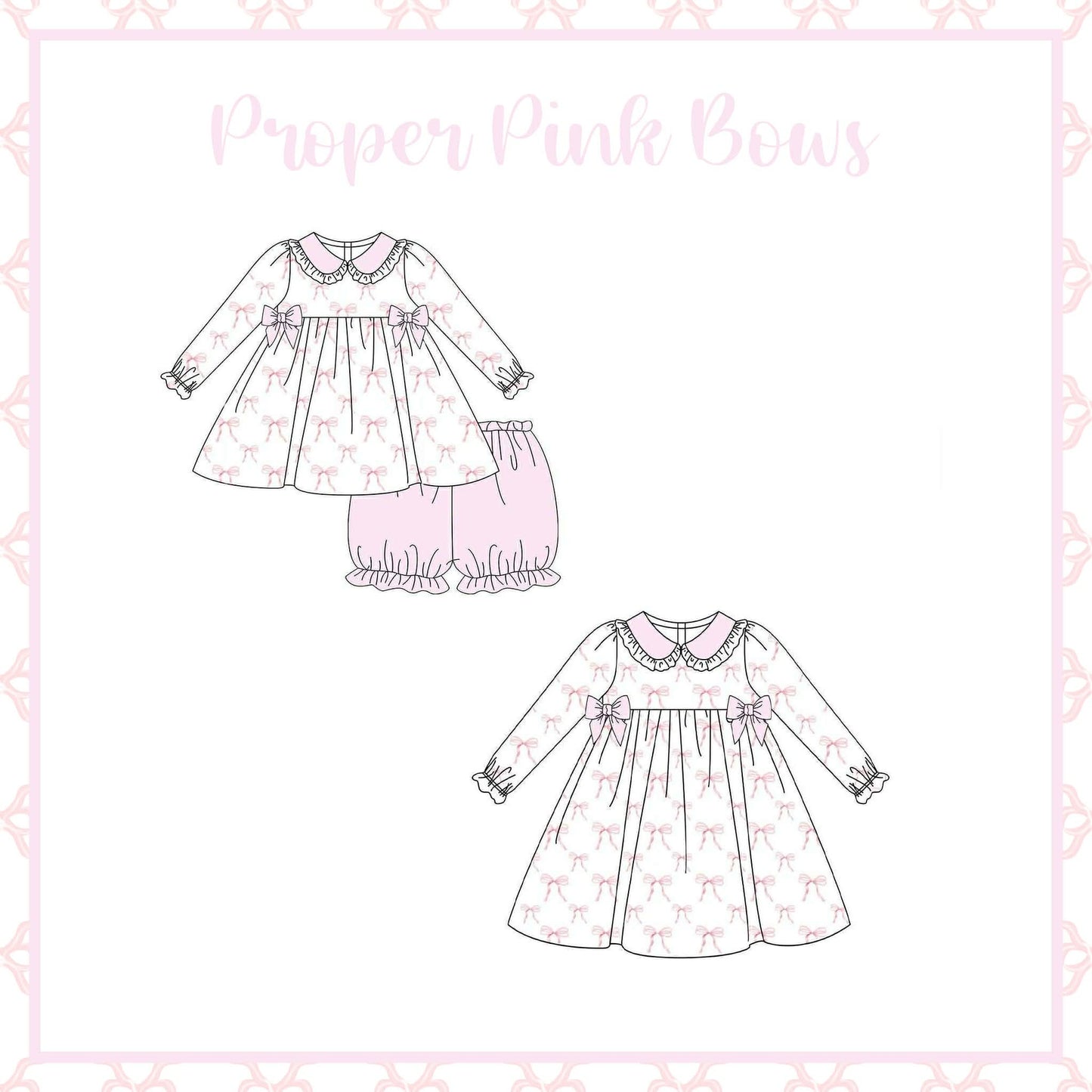 Proper Pink Bows (PREORDER - ETA SEPTEMBER)