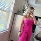 Pink jumpsuit
