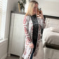 Aztec duster cardigan