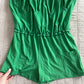 Green ruffled skort