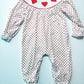 Ruffle Smocked heart romper