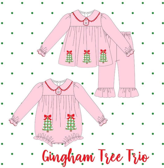 Gingham tree trio (PREORDER ETA NOVEMBER)