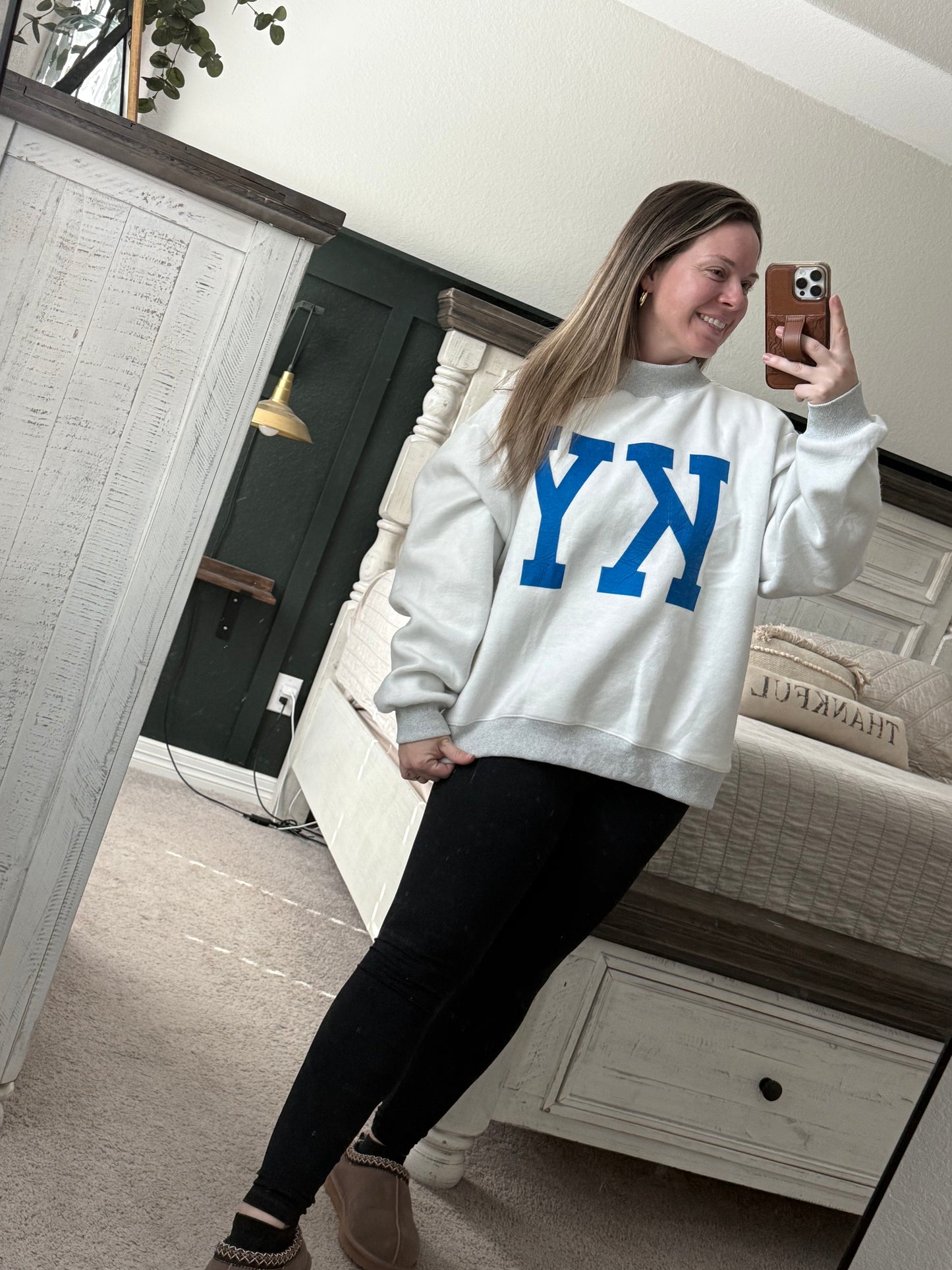 Kentucky reversible mock neck sweatshirt