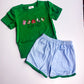 GREEN EIEIO shorts set