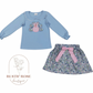 Floral turkey skirt set *PREORDER - closing 9/27 ETA 3 weeks*