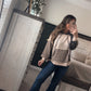 Stripe pocket hoodie