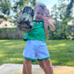 GREEN EIEIO shorts set