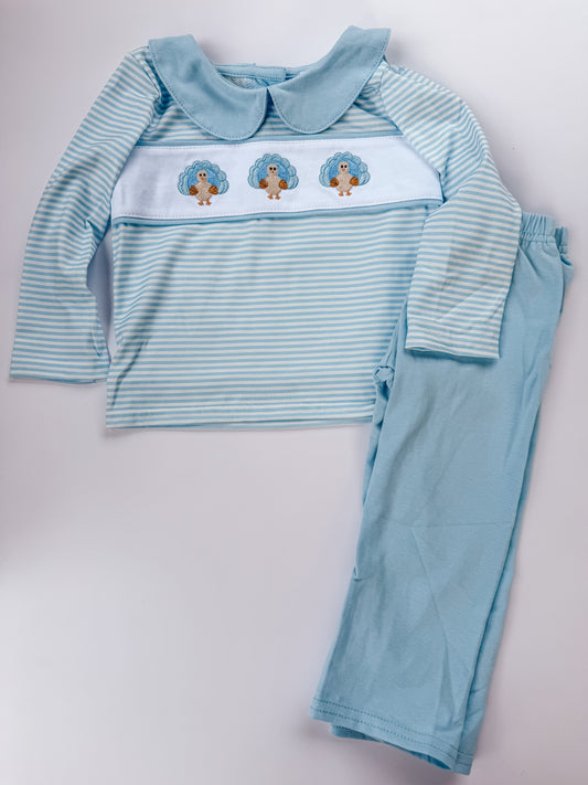 Blue turkey set