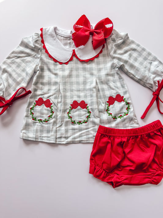 Christmas wreath bloomer set