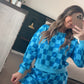 Blue checkered set