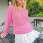 White ruffled skort