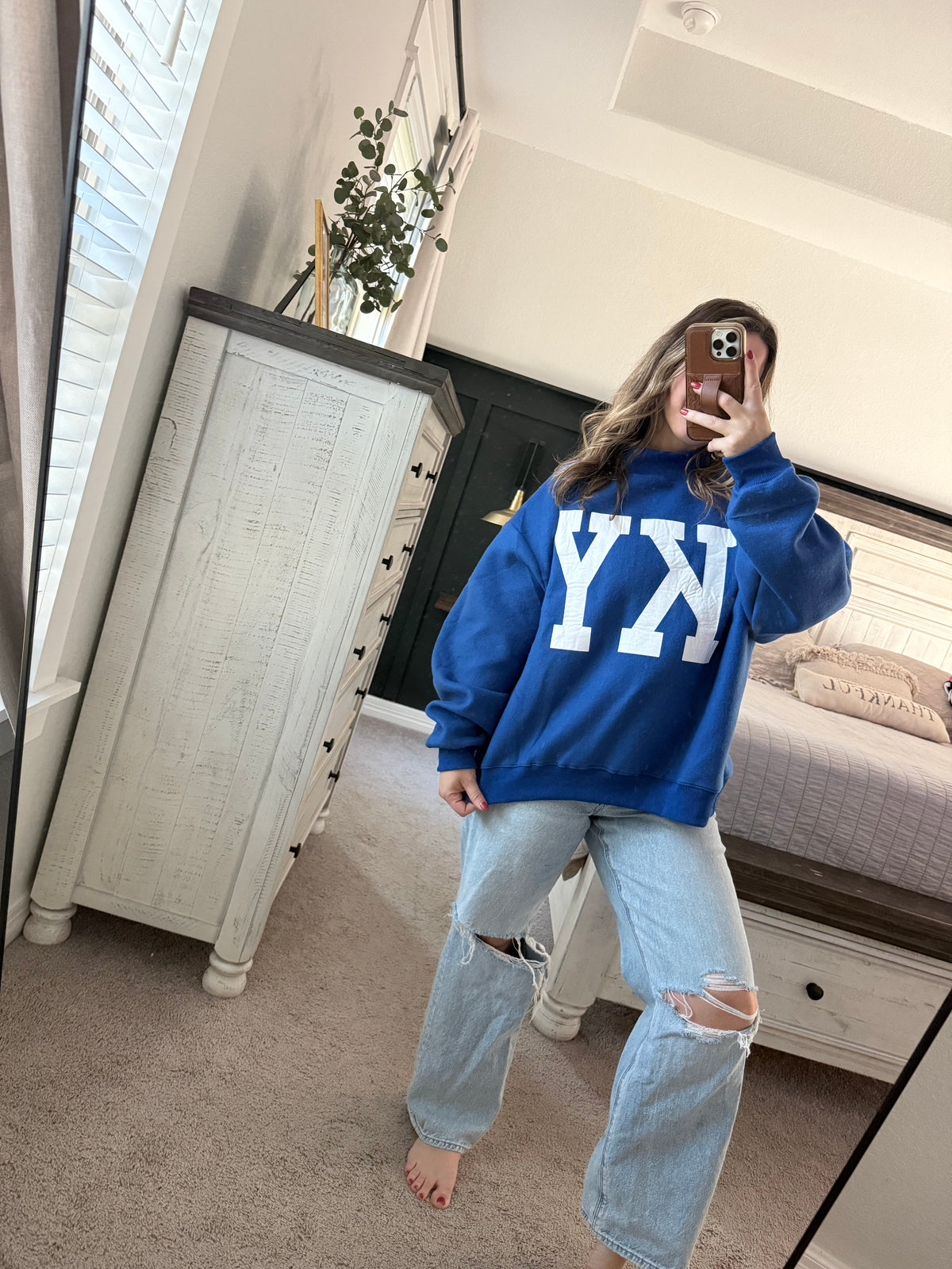 Kentucky reversible mock neck sweatshirt