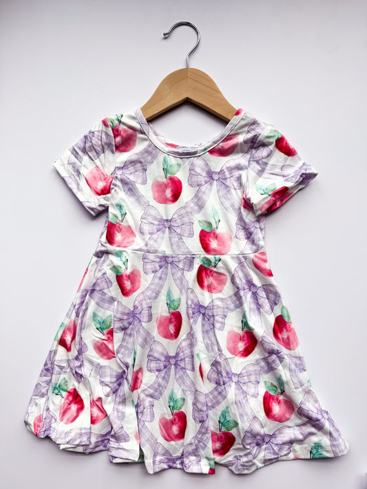Purple bow dress