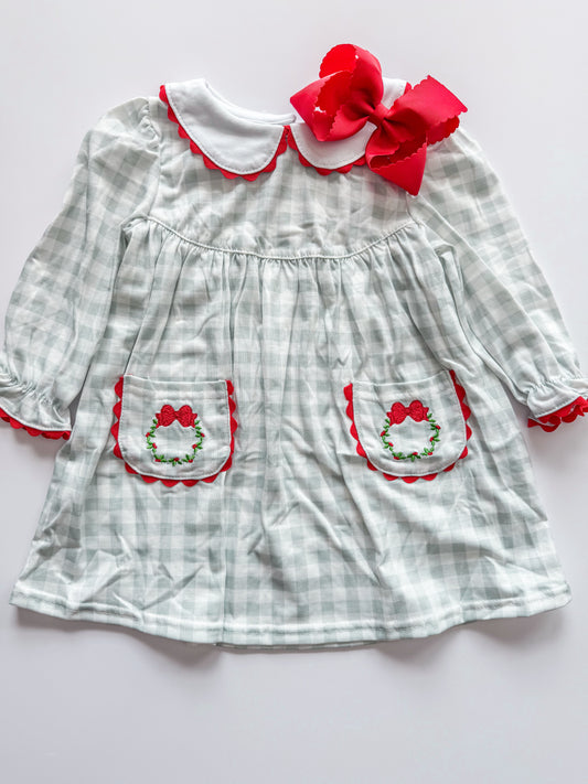 Christmas wreath dress