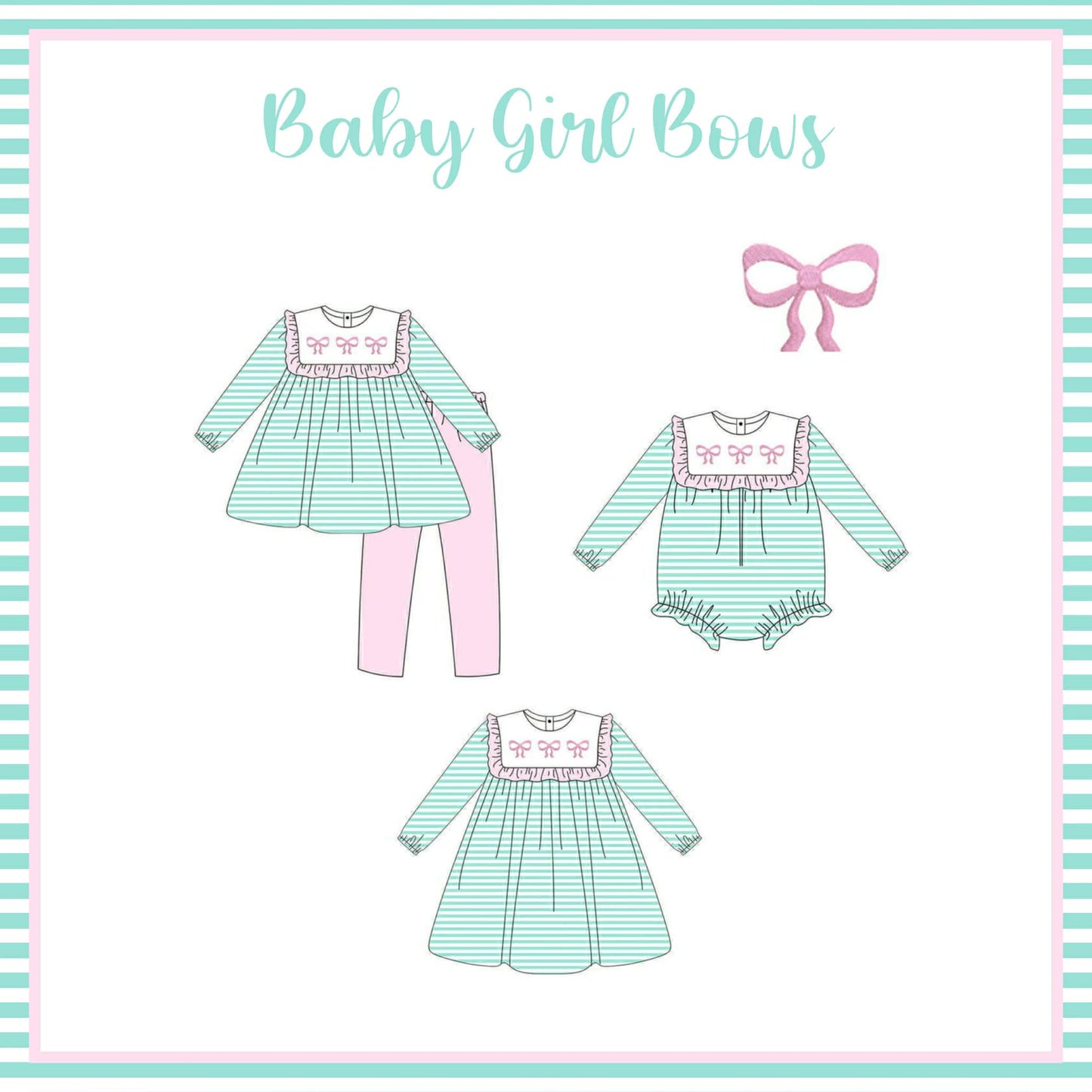 Baby Girl Bows (PREORDER - ETA SEPTEMBER)