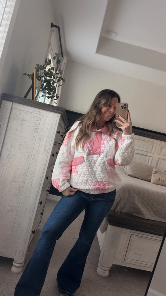 Quilted pullover