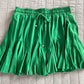 Green ruffled skort