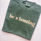 Hes hunting