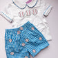 Blue Baseball shorts set