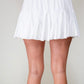 White ruffled skort