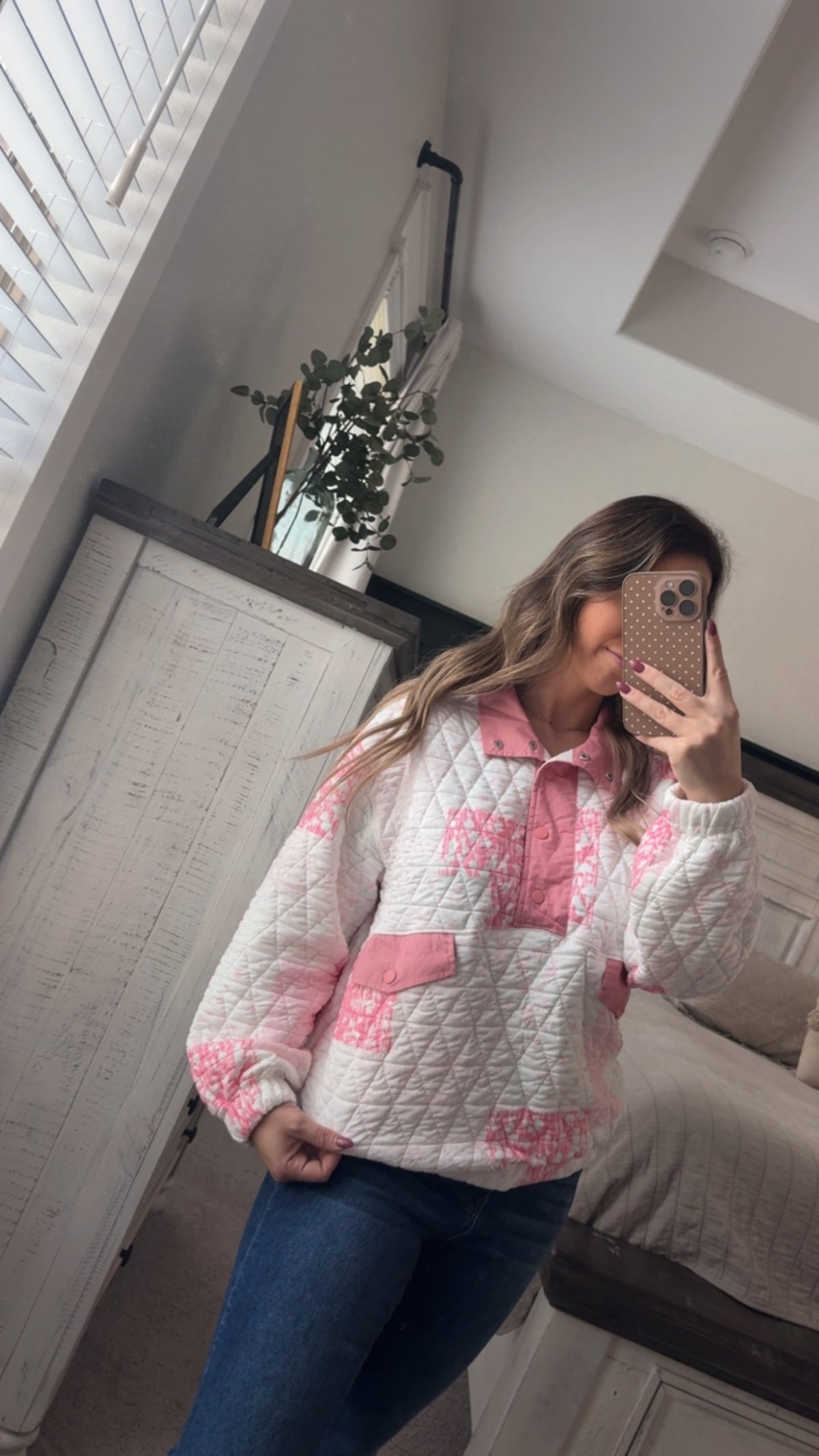Quilted pullover