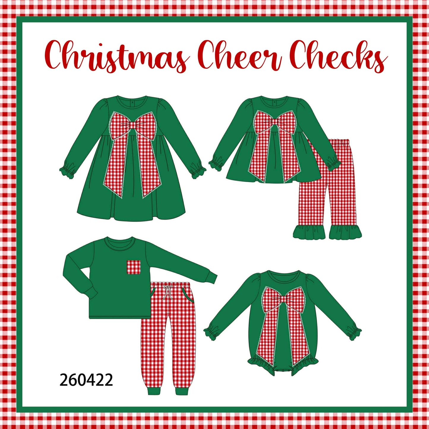 Christmas Cheer Checks (PREORDER - ETA SEPTEMBER)